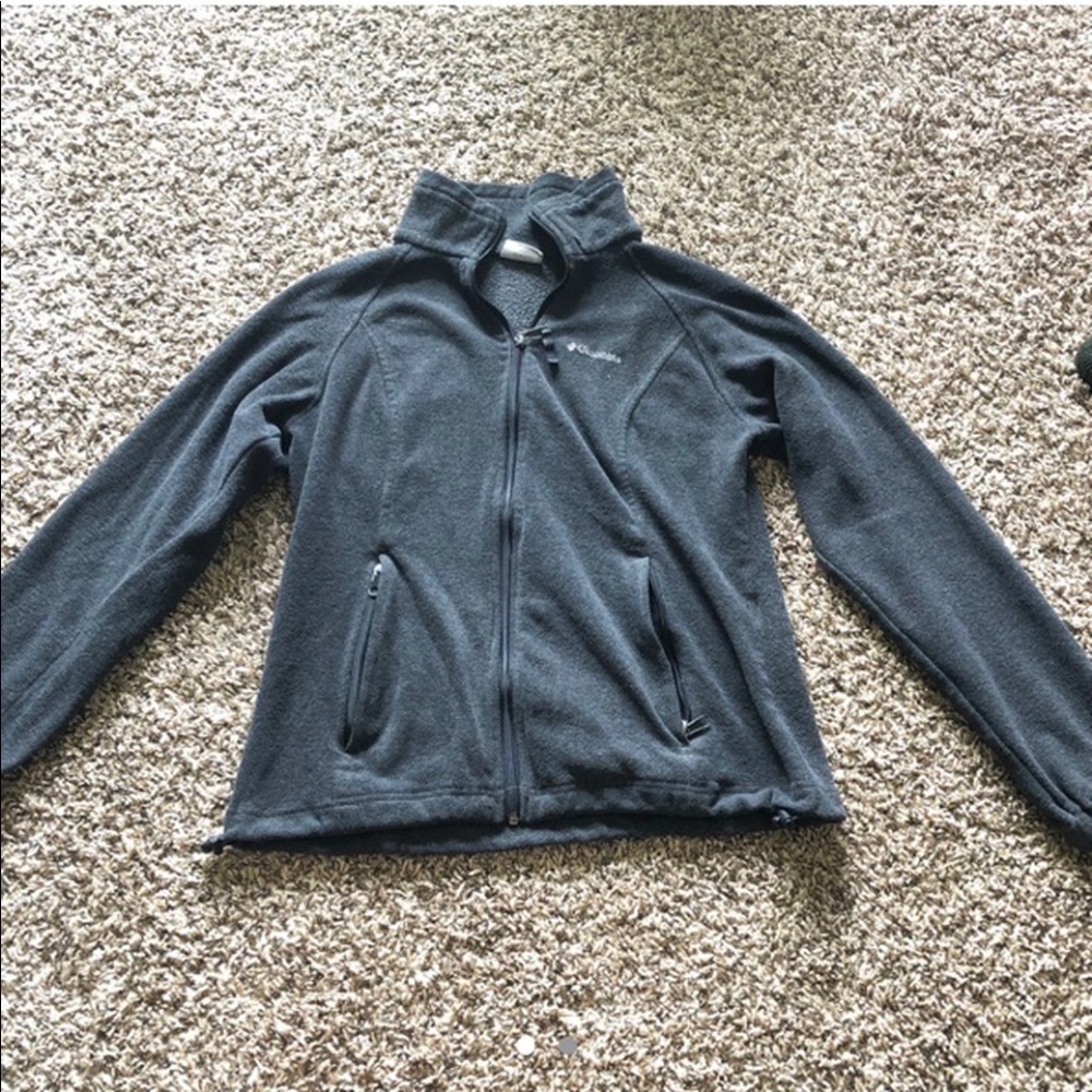 Grey Columbia Fleece Zip Up